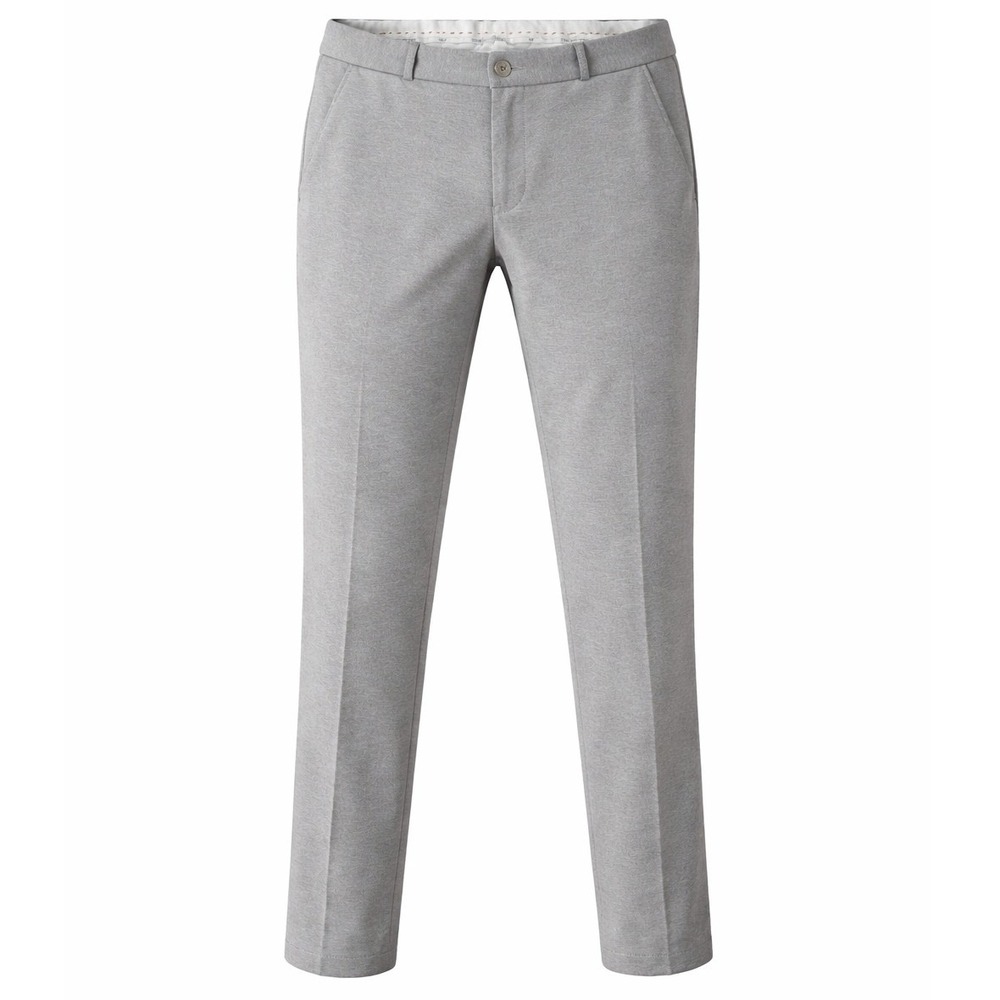 Giorgio Armani Men's Grey Textured Stretch Trousers Luxury Dress Pants Size 32